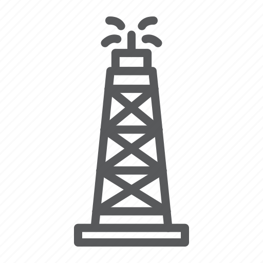 Oil, rig, derrick, fuel, tower, drilling, drill icon - Download on Iconfinder