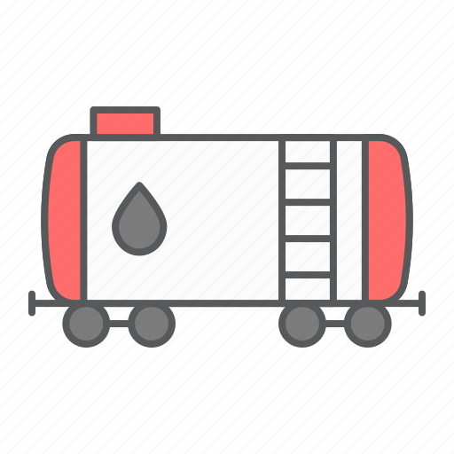 Oil, railway, tank, fuel, carriage, train, transportation icon - Download on Iconfinder