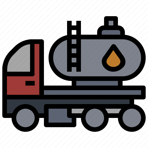 Factory, illustration, industry, oil, power, truck icon - Download on Iconfinder