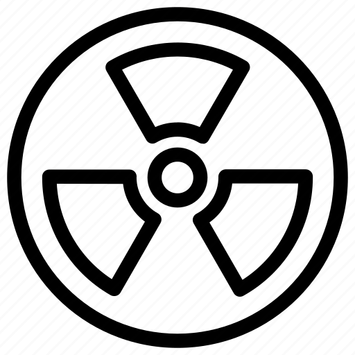 Atom, danger, nuclear, petroleum, warning icon - Download on Iconfinder