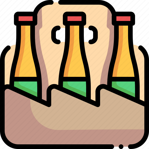 Beer, beer box, bottles, box, package icon - Download on Iconfinder