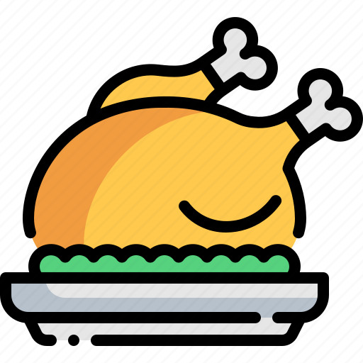 Chicken, chicken leg, meal, meat, roast chicken icon - Download on Iconfinder