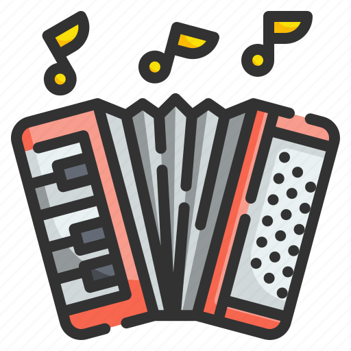 Accordion, entertainment, equipment, harmonic, instrument, musical, orchestra icon - Download on Iconfinder