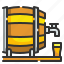 alcohol, barrel, beer, beverage, drinks, tap, wooden 
