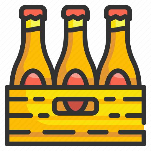 Alcohol, beer, beverages, bottle, box, drinks, package icon - Download on Iconfinder