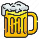 alcohol, beer, beverage, drink, glass, jar, mug