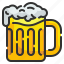 alcohol, beer, beverage, drink, glass, jar, mug 