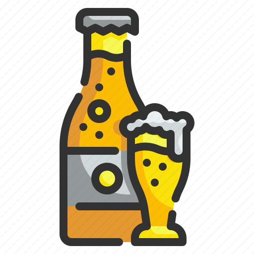 Alcohol, beer, beverages, bottle, drink, glass, mug icon - Download on Iconfinder