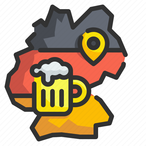 Alcoholic, beer, beverages, germany, map, placeholder, traditional icon - Download on Iconfinder