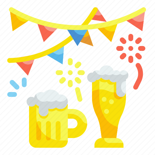 Alcohol, beer, beverage, celebration, festival, garlands, oktoberfest icon - Download on Iconfinder