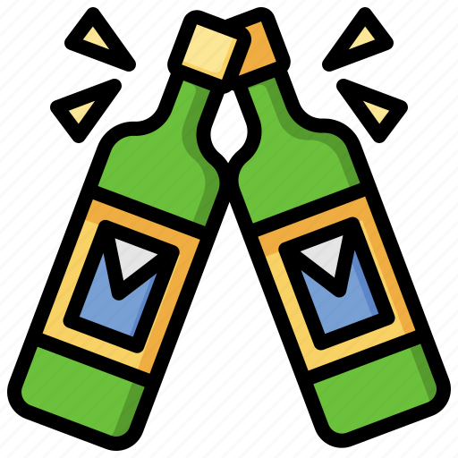 Alcoholic, toast, cheers, restaurant, beer, drink, food icon - Download on Iconfinder