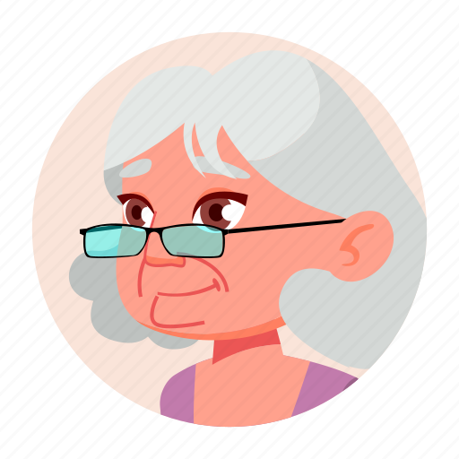 Avatar, emotion, face, grandmother, old, woman icon - Download on Iconfinder