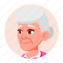 avatar, emotion, face, grandmother, old, woman