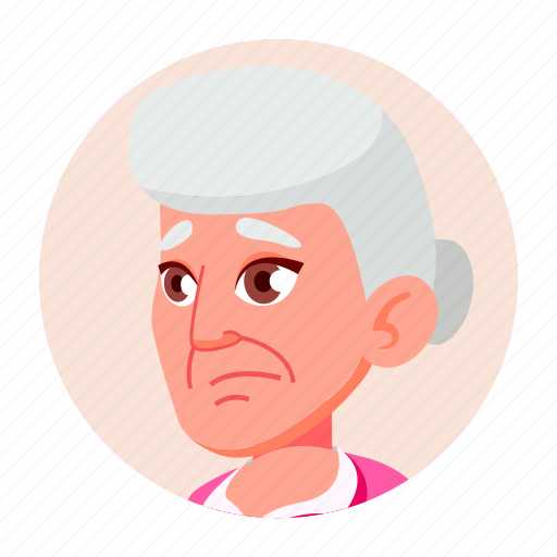 Avatar, emotion, face, grandmother, old, woman icon - Download on Iconfinder