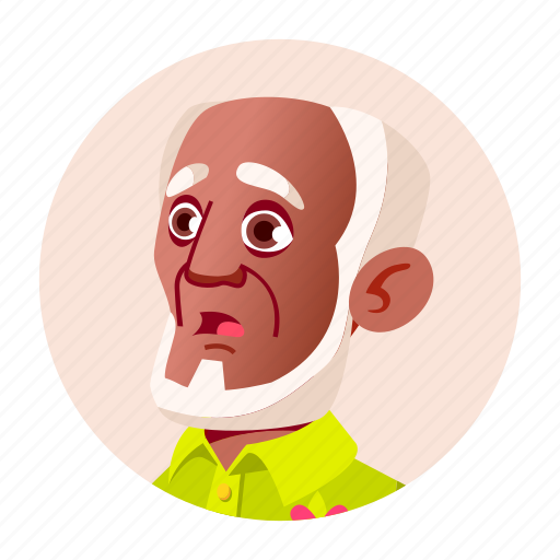 African, avatar, black, grandfather, man, old, people icon - Download on Iconfinder
