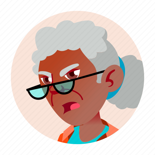 African, avatar, grandmother, old, people, woman icon - Download on Iconfinder