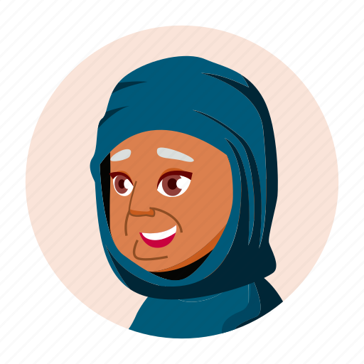 Arab, avatar, expression, grandmother, old, people, woman icon - Download on Iconfinder