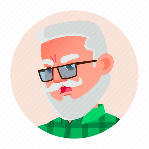 Avatar, emotion, face, grandfather, man, old icon - Download on Iconfinder