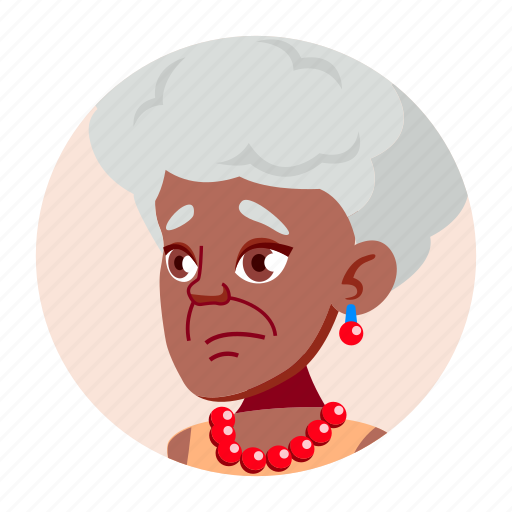 African, avatar, grandmother, old, people, woman icon - Download on Iconfinder