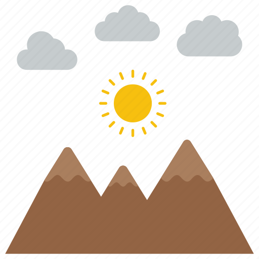 Arabian desert, desert landscape, desert mountains, middle east, sunset desert icon - Download on Iconfinder