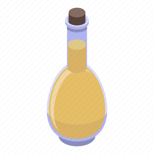 Bottle, cartoon, glass, isometric, oil, olive, virgin icon - Download on Iconfinder