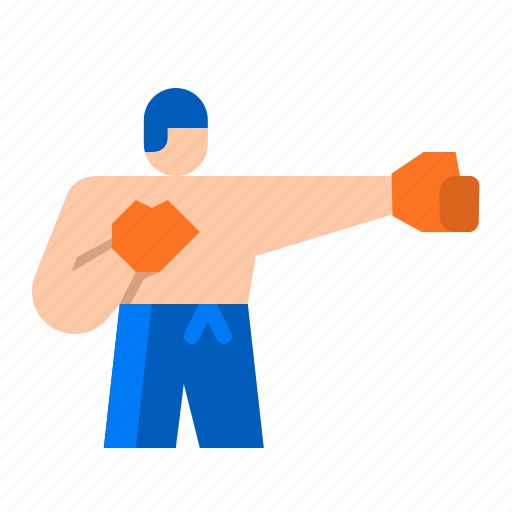 Boxing, fight, punch, gloves, athlete icon - Download on Iconfinder