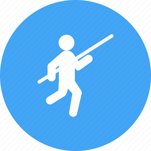 Athlete, bar, field, jump, olympic, pole, vault icon - Download on Iconfinder