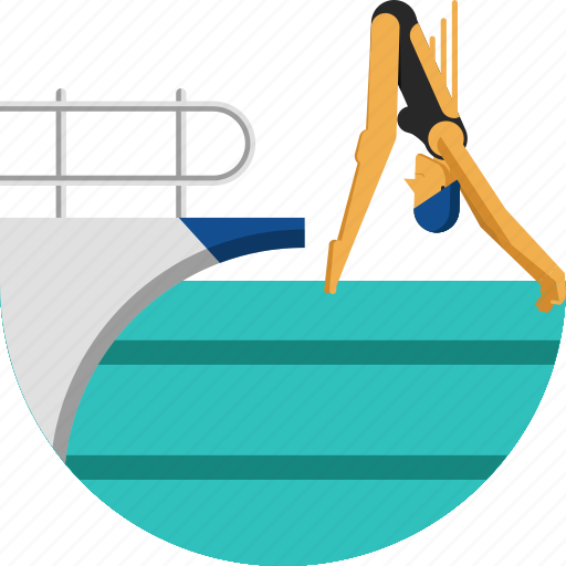 Diver, diving, olympic sports, swimming, water sports, sports icon icon - Download on Iconfinder