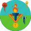 flame, games symbols, medal, olympic, olympic games, sports, torch icon 