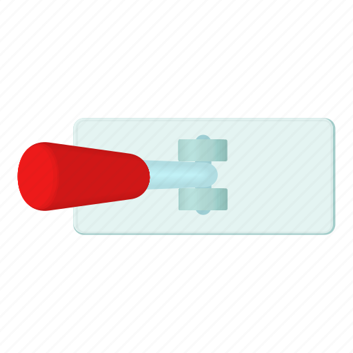 Arm, cartoon, lever, off, red, switch, tumbler icon - Download on Iconfinder