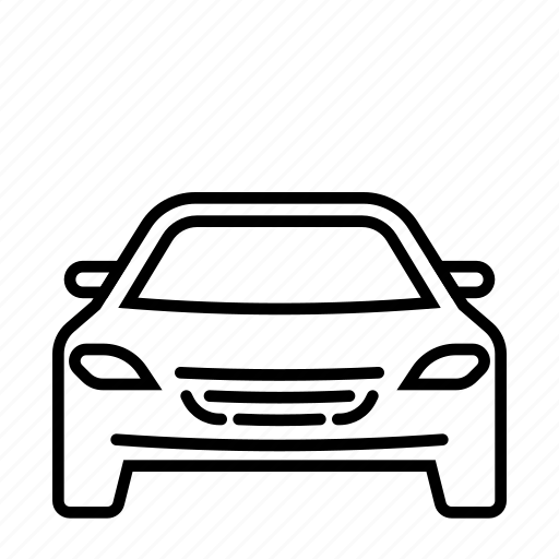 Auto, car, drive, frontview, sedan, road, travel icon - Download on Iconfinder