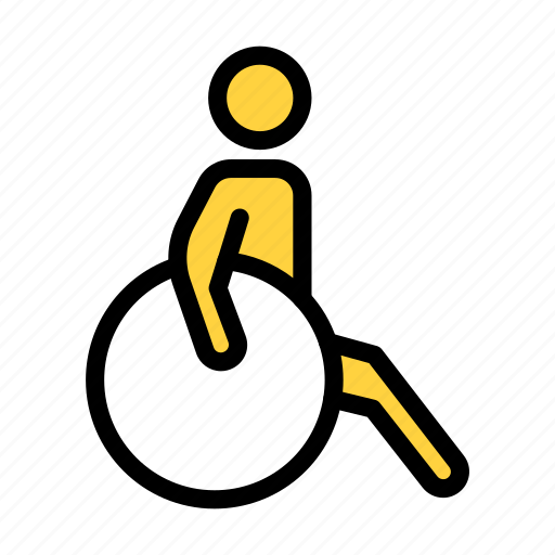 Handicap, patient, wheelchair, player, sport icon - Download on Iconfinder