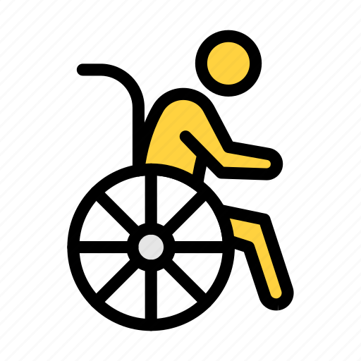 Wheelchair, handicap, disable, medical, equipment icon - Download on Iconfinder