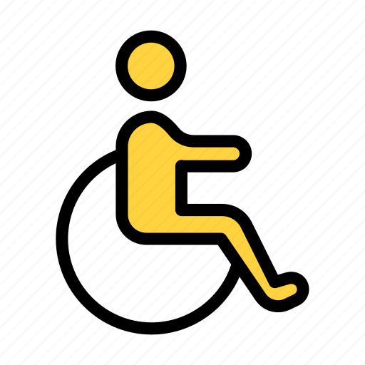 Wheelchair, handicap, disable, patient, man icon - Download on Iconfinder