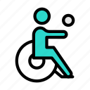 wheelchair, handicap, disable, player, game