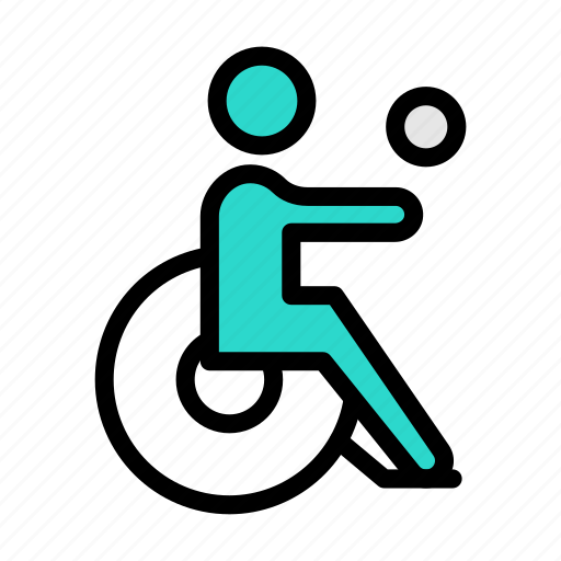 Wheelchair, handicap, disable, player, game icon - Download on Iconfinder