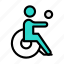 wheelchair, handicap, disable, player, game 