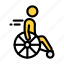 wheelchair, handicap, disable, race, sport 