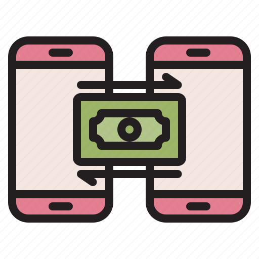 Money, transfer, mobile, smartphone, online, banking, payment icon - Download on Iconfinder