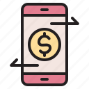 transaction, online, banking, mobile, smartphone, money, finance