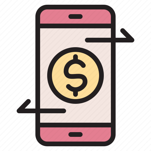 Transaction, online, banking, mobile, smartphone, money, finance icon - Download on Iconfinder