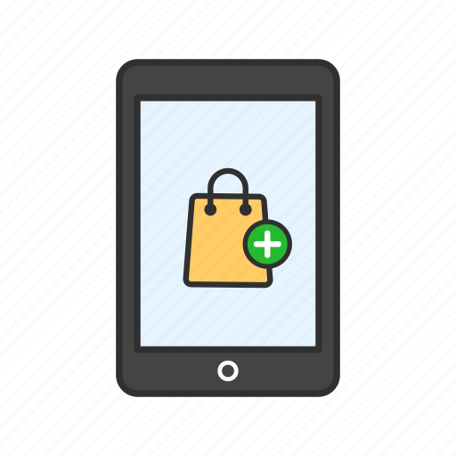Add to bag, phone, tablet, shopping icon - Download on Iconfinder