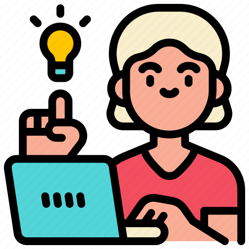 Idea, creative, online, studying, education icon - Download on Iconfinder