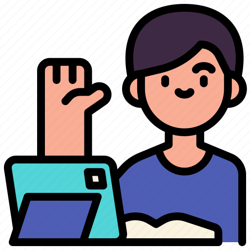 Student, education, question, studying, online icon - Download on Iconfinder