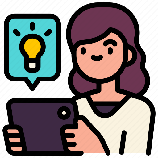 Studying, online, research, idea, education icon - Download on Iconfinder