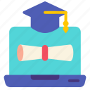 certificate, education, online, graduation, course