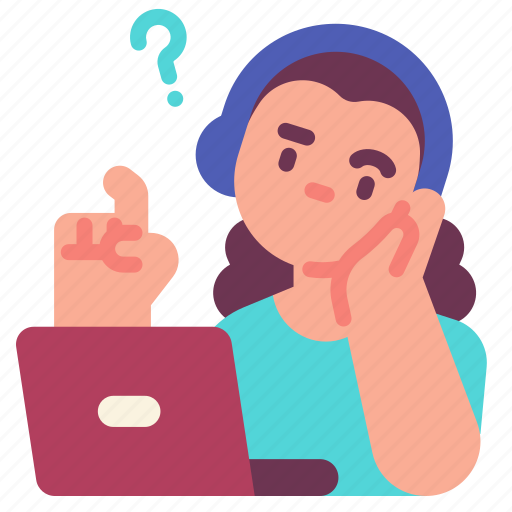 Question, online, studying, student, education icon - Download on Iconfinder