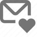 heart, love, mail, material, message, outline