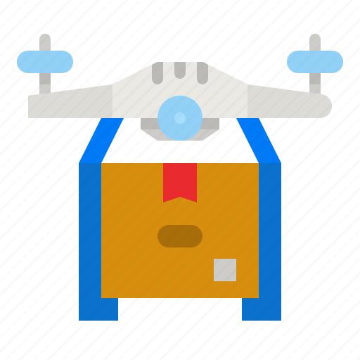 Drone, delivery, shipping, box, package icon - Download on Iconfinder