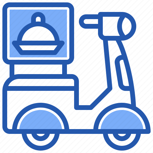 Truck, delivery, online, person, order, rider, food icon - Download on Iconfinder
